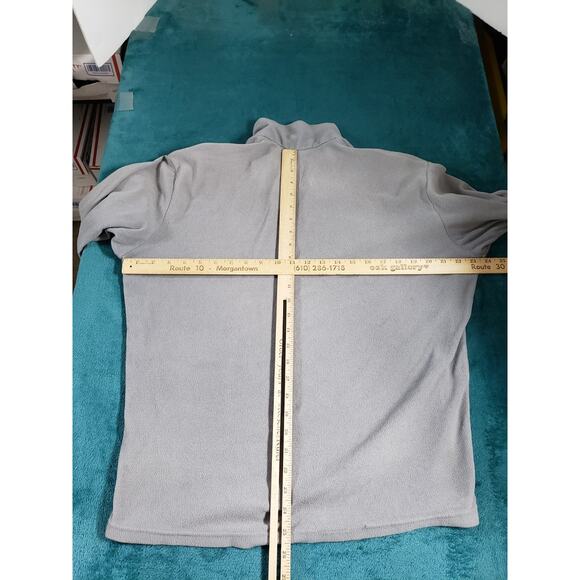Patagonia Synchilla Sweater Fleece Size Medium Mens Gray 1/4 Zip Logo Warm - Picture 6 of 8